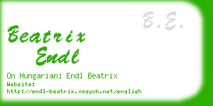 beatrix endl business card